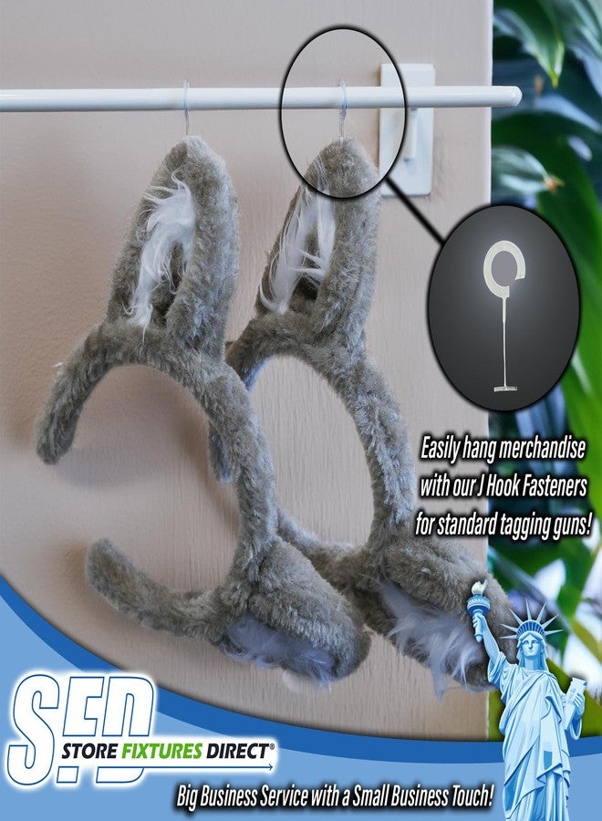 STORE FIXTURES DIRECT J Hook Fasteners for Standard Tagging Guns, 1.5" L Tag Gun J-Hooks, 1000 Pack - Image 4